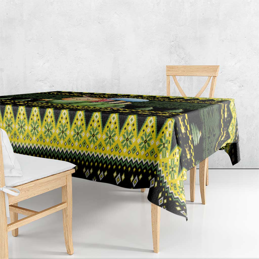 Bee Christmas Tablecloth Cute Bumblebee - Wonder Print Shop