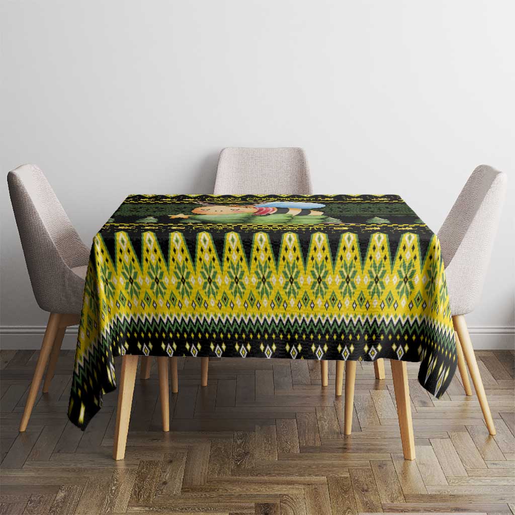 Bee Christmas Tablecloth Cute Bumblebee - Wonder Print Shop