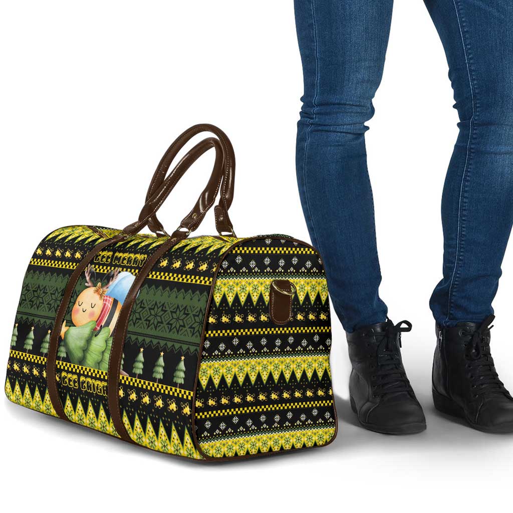 Bee Christmas Travel Bag Cute Bumblebee - Wonder Print Shop