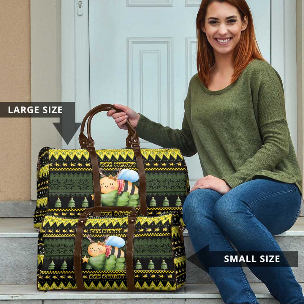 Bee Christmas Travel Bag Cute Bumblebee - Wonder Print Shop