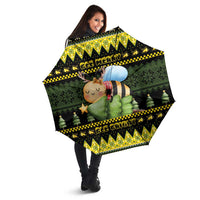 Bee Christmas Umbrella Cute Bumblebee - Wonder Print Shop