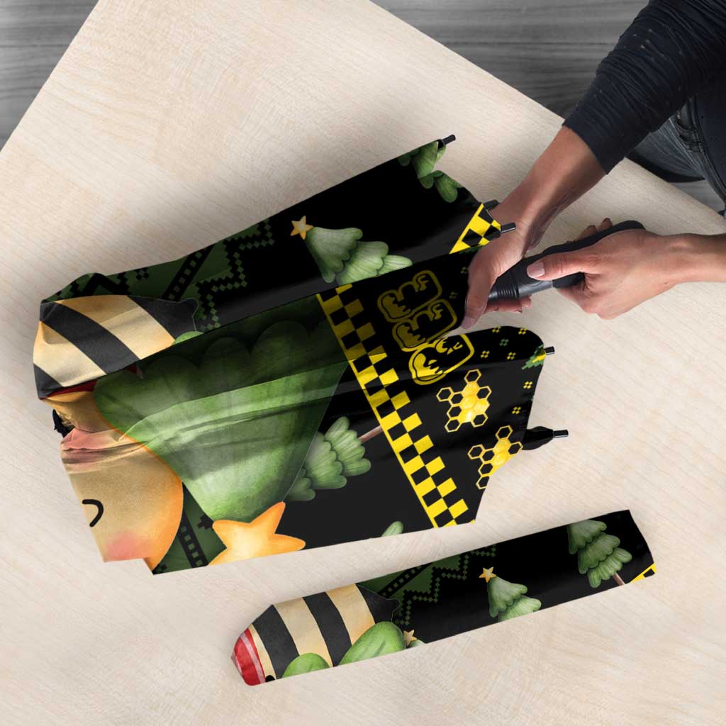 Bee Christmas Umbrella Cute Bumblebee - Wonder Print Shop