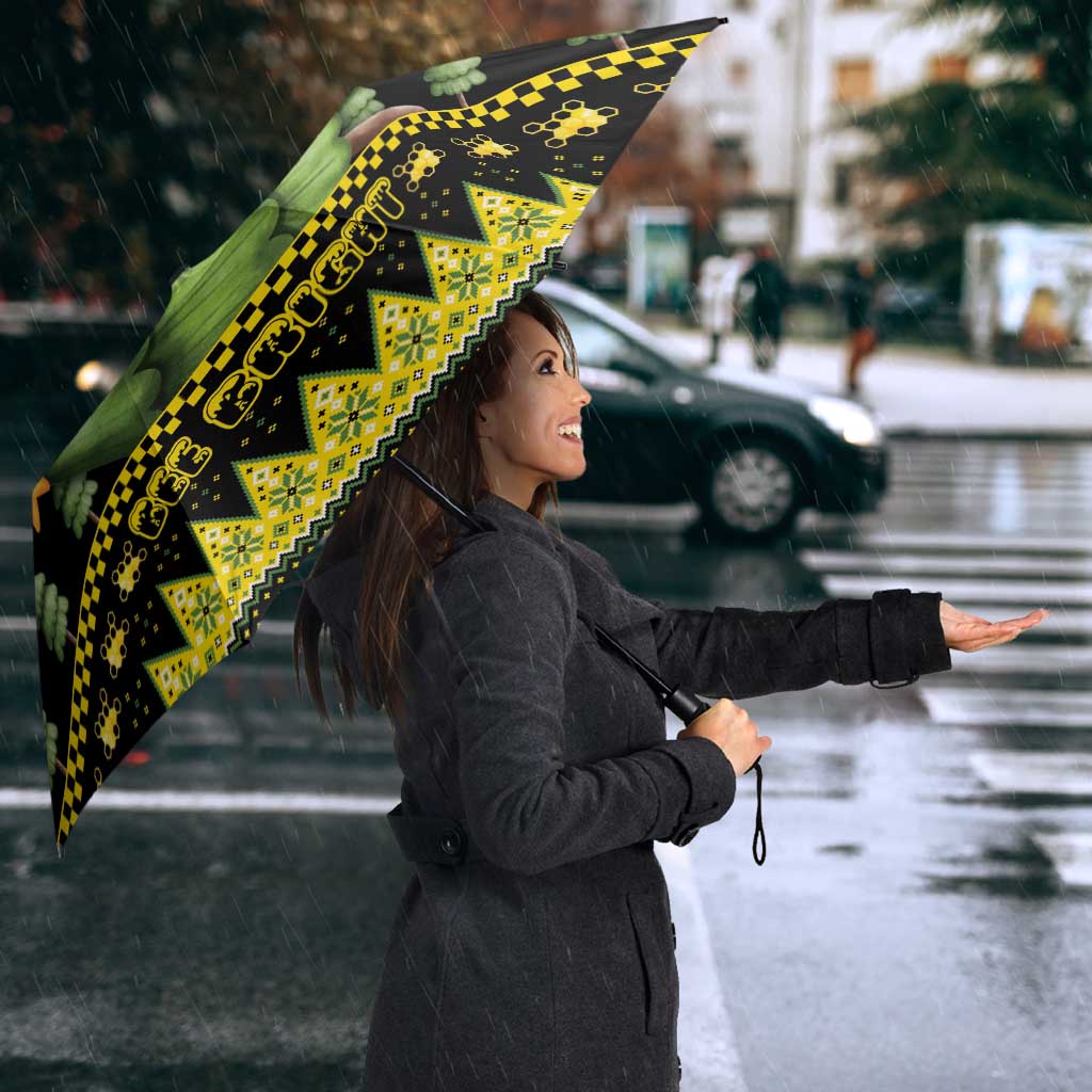 Bee Christmas Umbrella Cute Bumblebee - Wonder Print Shop