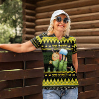Bee Christmas Women Polo Shirt Cute Bumblebee - Wonder Print Shop