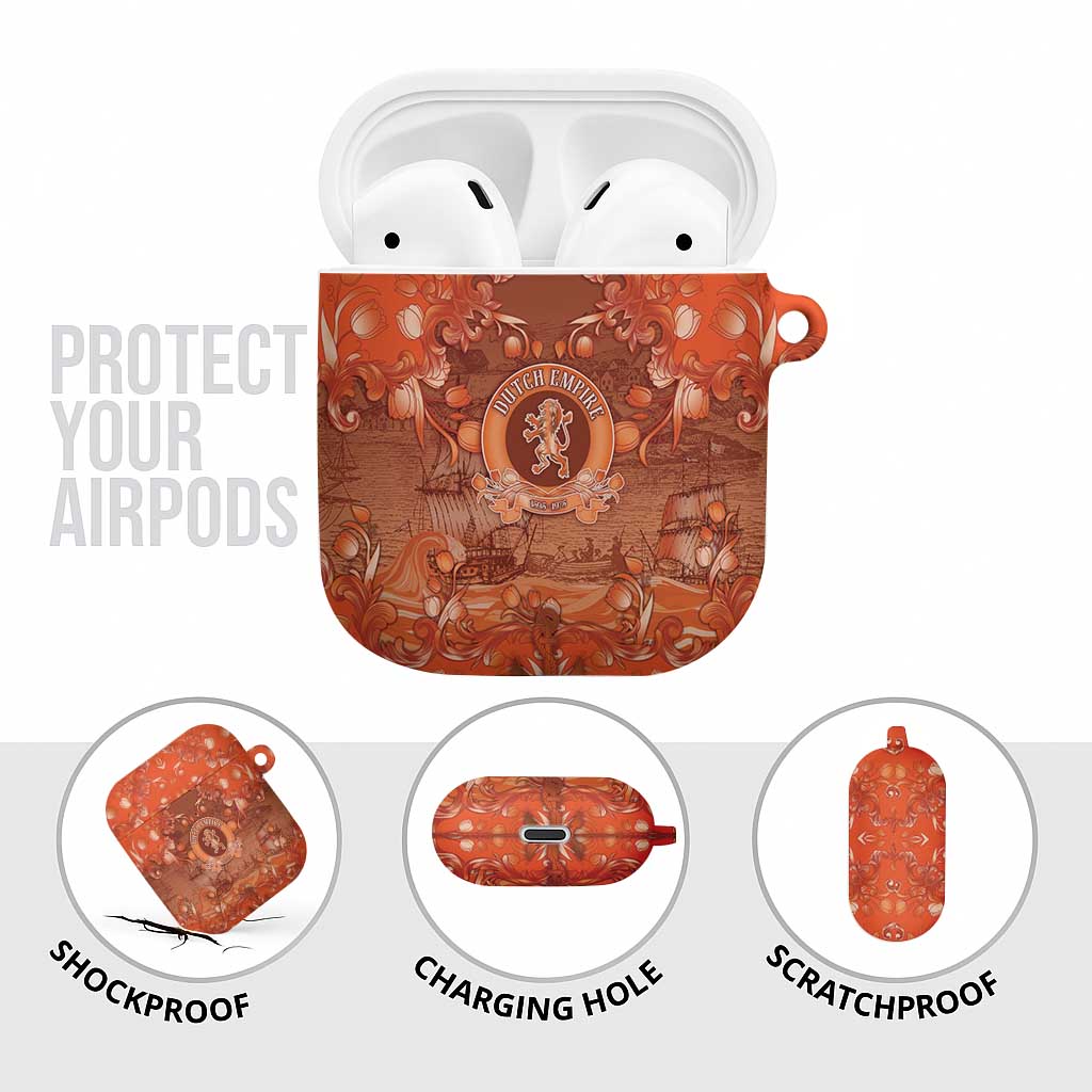 Dutch Empire AirPods Case Tulip Ornaments Vintage Style - Wonder Print Shop