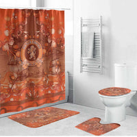 Dutch Empire Bathroom Set Tulip Ornaments Vintage Style - Wonder Print Shop
