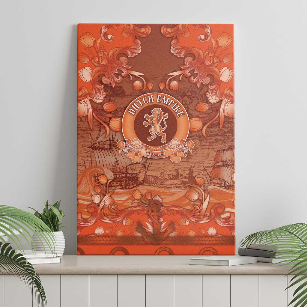Dutch Empire Canvas Wall Art Tulip Ornaments Vintage Style - Wonder Print Shop
