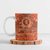 Personalized Dutch Empire Ceramic Mug Tulip Ornaments Vintage Style - Wonder Print Shop