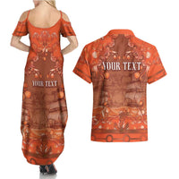 Personalized Dutch Empire Couples Matching Summer Maxi Dress and Hawaiian Shirt Tulip Ornaments Vintage Style - Wonder Print Shop
