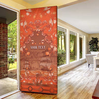 Personalized Dutch Empire Door Cover Tulip Ornaments Vintage Style - Wonder Print Shop