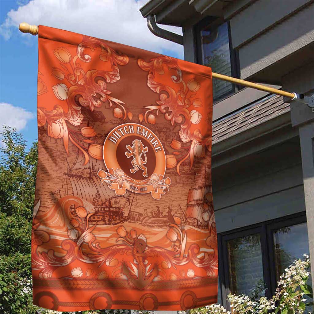Dutch Empire Garden Flag Tulip Ornaments Vintage Style - Wonder Print Shop