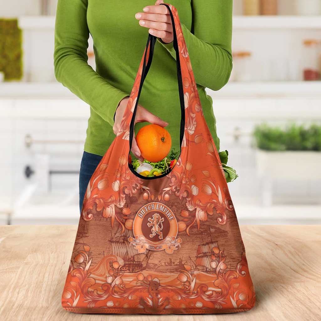 Dutch Empire Grocery Bag Tulip Ornaments Vintage Style - Wonder Print Shop