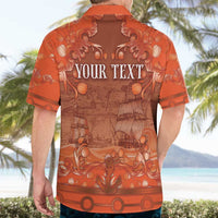 Personalized Dutch Empire Hawaiian Shirt Tulip Ornaments Vintage Style - Wonder Print Shop