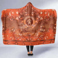 Dutch Empire Hooded Blanket Tulip Ornaments Vintage Style - Wonder Print Shop