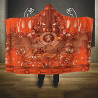 Dutch Empire Hooded Blanket Tulip Ornaments Vintage Style - Wonder Print Shop