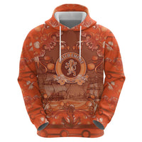 Personalized Dutch Empire Hoodie Tulip Ornaments Vintage Style - Wonder Print Shop