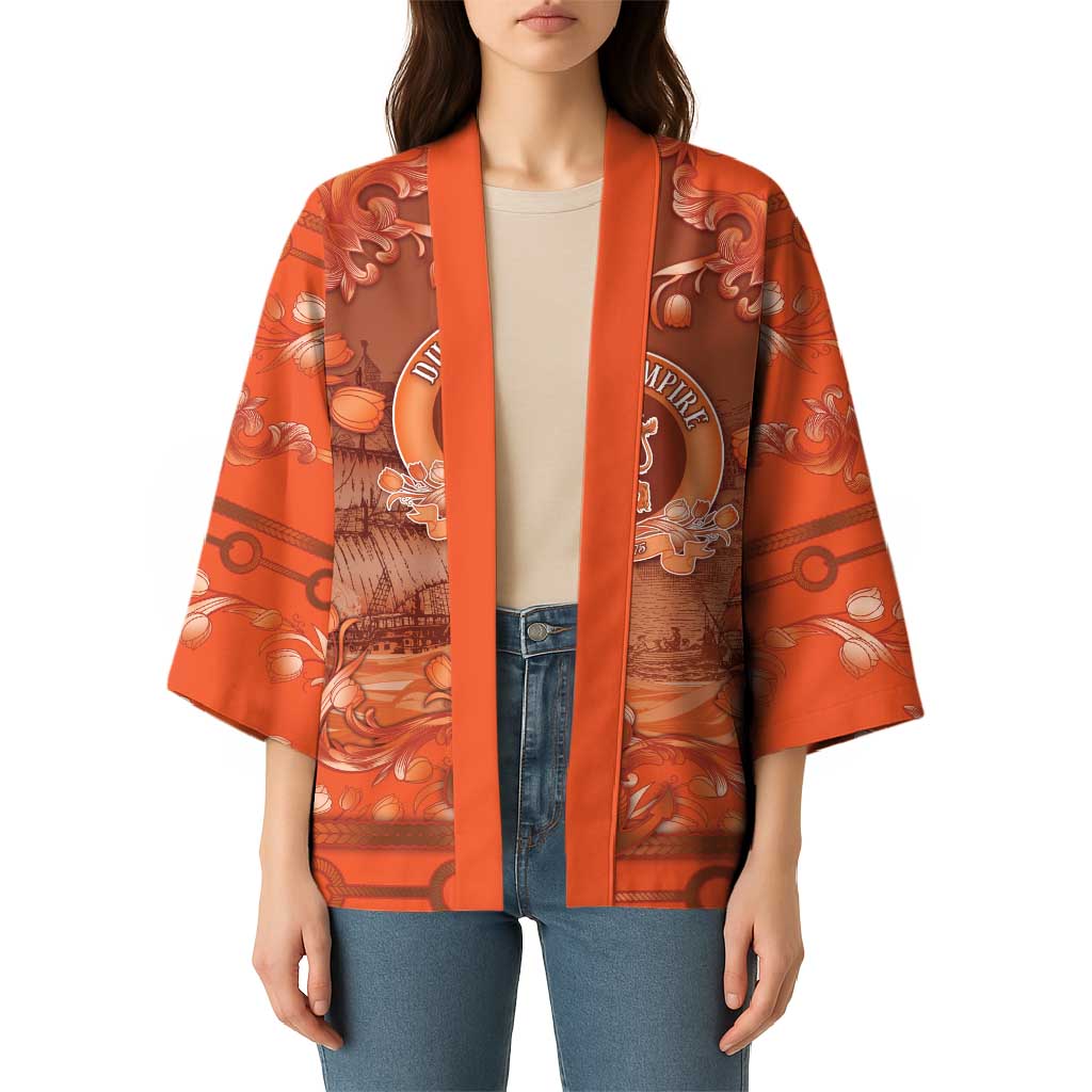 Personalized Dutch Empire Kimono Tulip Ornaments Vintage Style - Wonder Print Shop