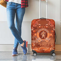 Dutch Empire Luggage Cover Tulip Ornaments Vintage Style - Wonder Print Shop