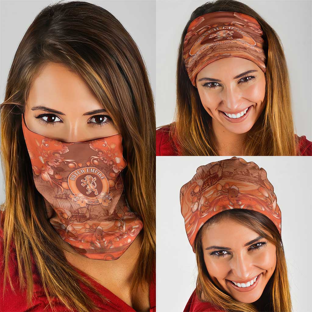 Dutch Empire Neck Gaiter Tulip Ornaments Vintage Style - Wonder Print Shop