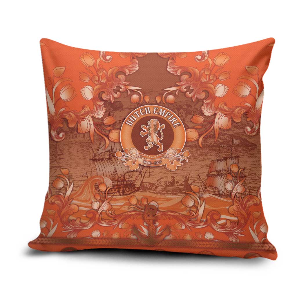 Dutch Empire Pillow Cover Tulip Ornaments Vintage Style - Wonder Print Shop