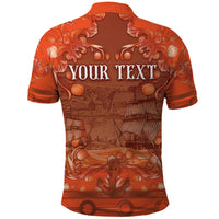 Personalized Dutch Empire Polo Shirt Tulip Ornaments Vintage Style - Wonder Print Shop