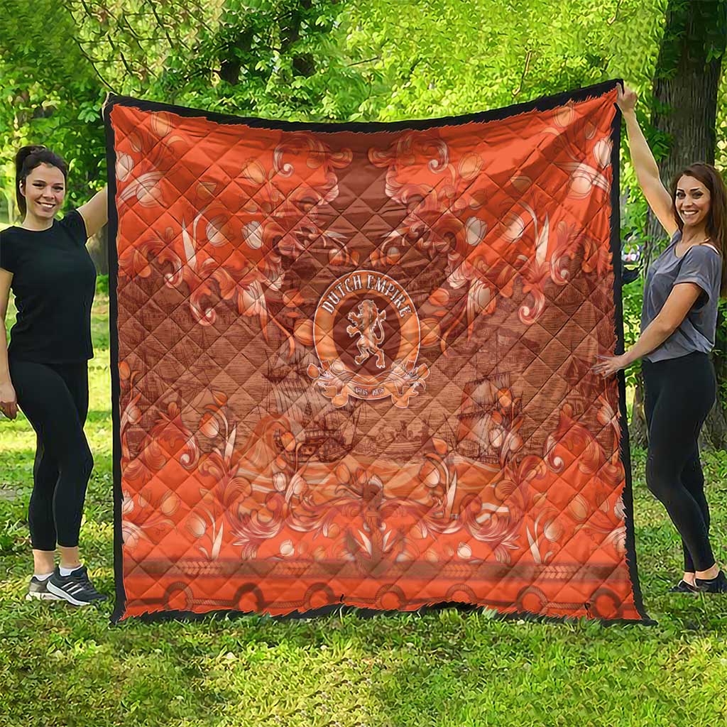 Dutch Empire Quilt Tulip Ornaments Vintage Style - Wonder Print Shop