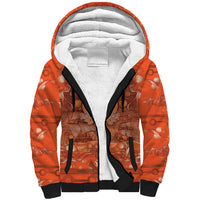 Personalized Dutch Empire Sherpa Hoodie Tulip Ornaments Vintage Style - Wonder Print Shop