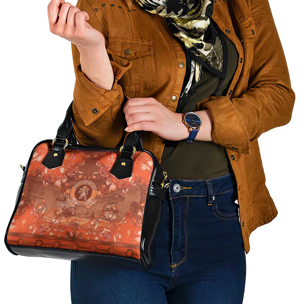 Dutch Empire Shoulder Handbag Tulip Ornaments Vintage Style - Wonder Print Shop