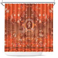 Dutch Empire Shower Curtain Tulip Ornaments Vintage Style - Wonder Print Shop