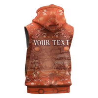 Personalized Dutch Empire Sleeveless Hoodie Tulip Ornaments Vintage Style - Wonder Print Shop
