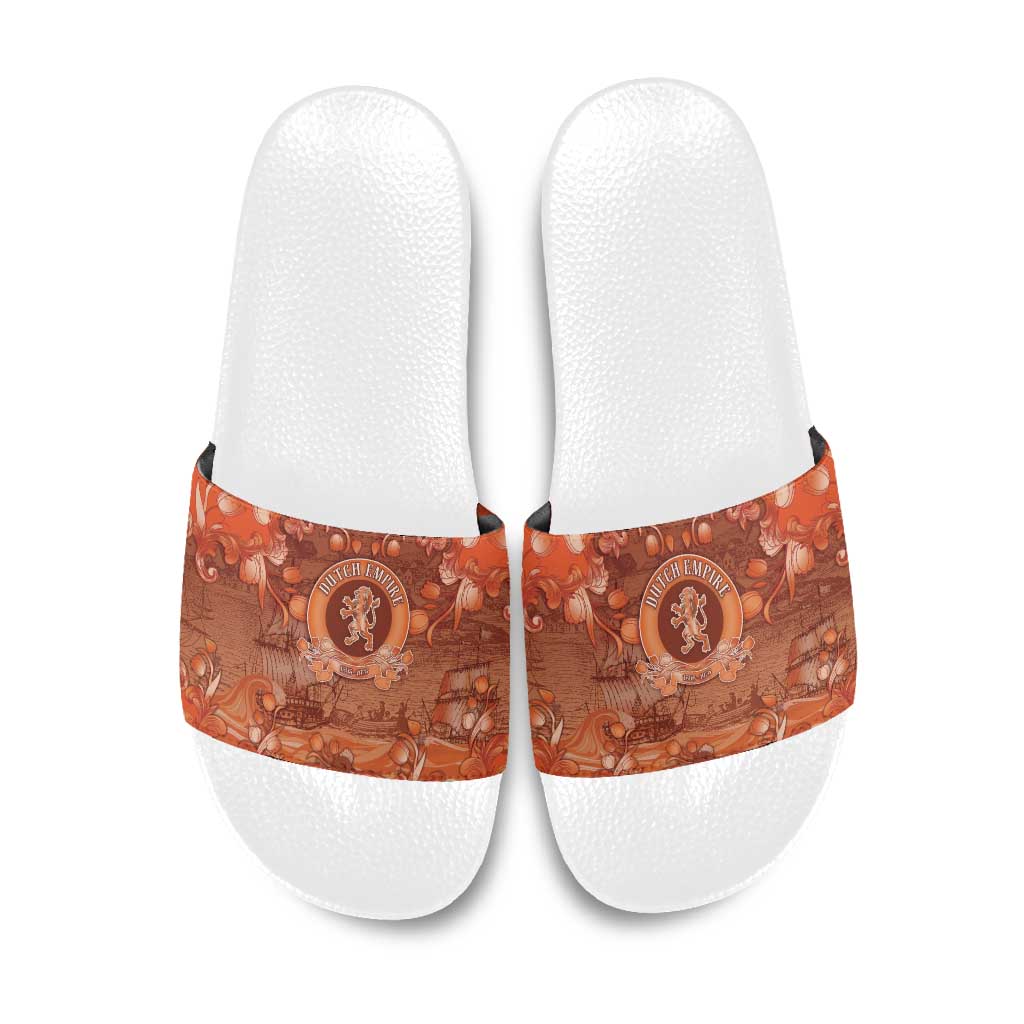 Dutch Empire Slide Sandals Tulip Ornaments Vintage Style - Wonder Print Shop