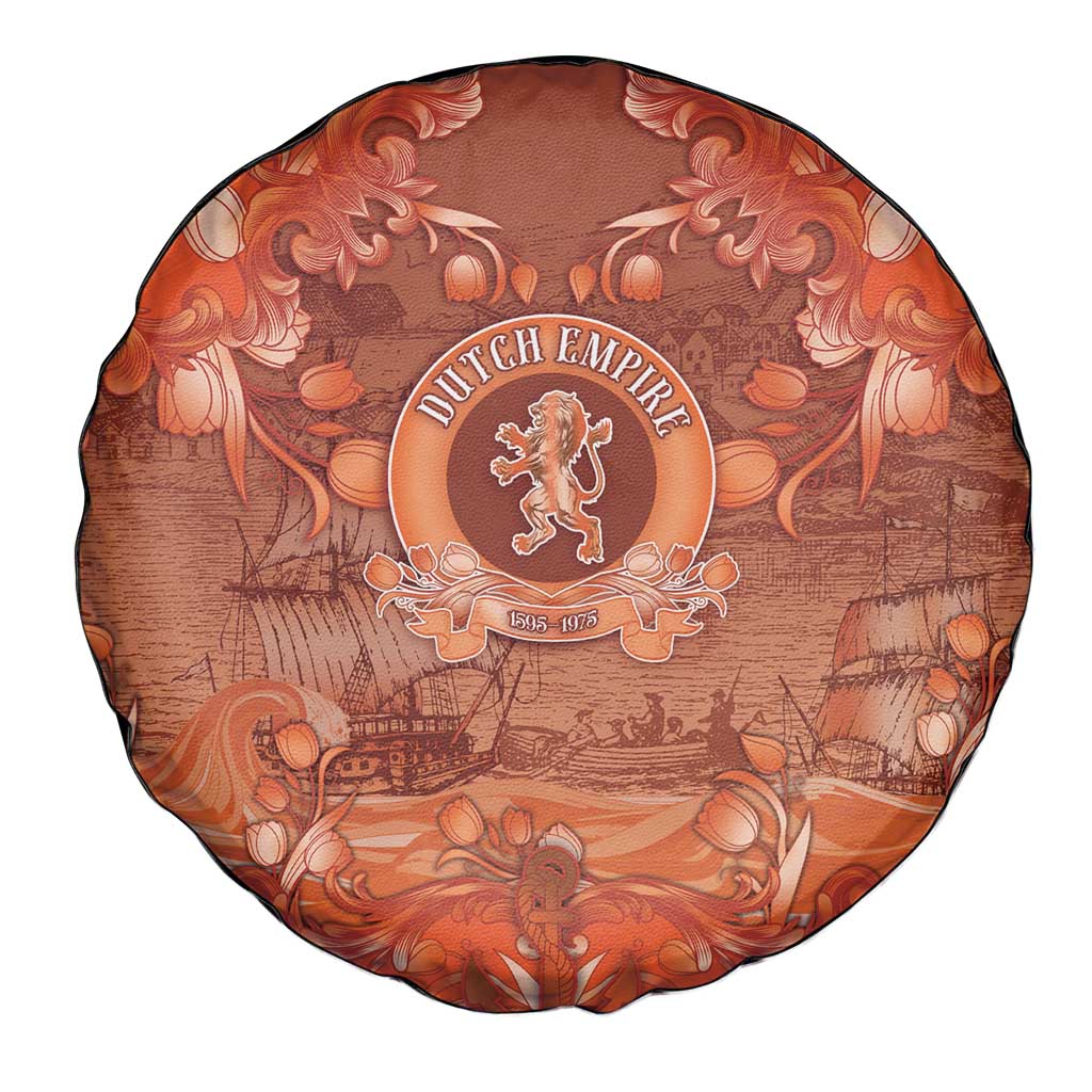 Dutch Empire Spare Tire Cover Tulip Ornaments Vintage Style - Wonder Print Shop
