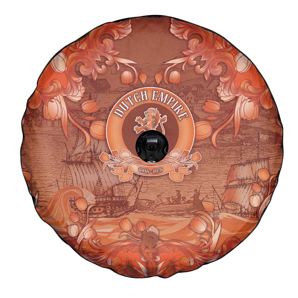 Dutch Empire Spare Tire Cover Tulip Ornaments Vintage Style - Wonder Print Shop