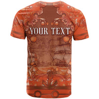 Personalized Dutch Empire T Shirt Tulip Ornaments Vintage Style - Wonder Print Shop