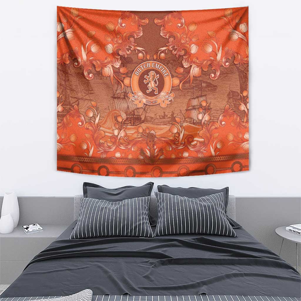 Dutch Empire Tapestry Tulip Ornaments Vintage Style - Wonder Print Shop