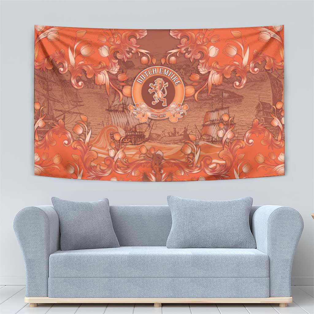 Dutch Empire Tapestry Tulip Ornaments Vintage Style - Wonder Print Shop