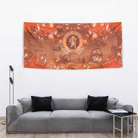 Dutch Empire Tapestry Tulip Ornaments Vintage Style - Wonder Print Shop
