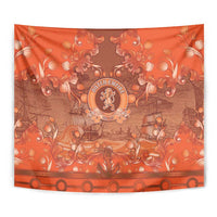 Dutch Empire Tapestry Tulip Ornaments Vintage Style - Wonder Print Shop