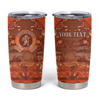 Personalized Dutch Empire Tumbler Cup Tulip Ornaments Vintage Style - Wonder Print Shop