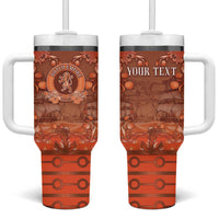 Personalized Dutch Empire Tumbler With Handle Tulip Ornaments Vintage Style - Wonder Print Shop