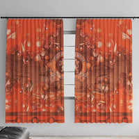 Dutch Empire Window Curtain Tulip Ornaments Vintage Style - Wonder Print Shop