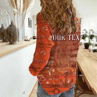 Personalized Dutch Empire Women Casual Shirt Tulip Ornaments Vintage Style - Wonder Print Shop