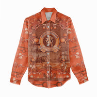 Personalized Dutch Empire Women Casual Shirt Tulip Ornaments Vintage Style - Wonder Print Shop