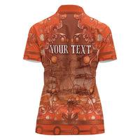 Personalized Dutch Empire Women Polo Shirt Tulip Ornaments Vintage Style - Wonder Print Shop