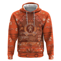 Personalized Dutch Empire Zip Hoodie Tulip Ornaments Vintage Style - Wonder Print Shop