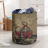 Danish Empire Laundry Basket Denmark Norway Union And Kraken - Wonder Print Shop