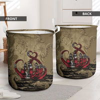 Danish Empire Laundry Basket Denmark Norway Union And Kraken - Wonder Print Shop