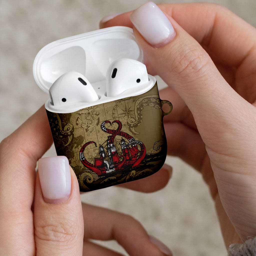 Danish Empire AirPods Case Denmark Norway Union And Kraken - Wonder Print Shop