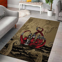 Danish Empire Area Rug Denmark Norway Union And Kraken - Wonder Print Shop