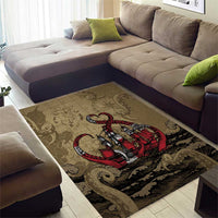 Danish Empire Area Rug Denmark Norway Union And Kraken - Wonder Print Shop